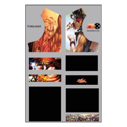 Sticker bartop standard Street Fighter