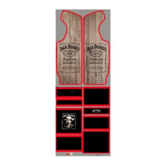 Sticker Borne Euro Jack Daniels wood